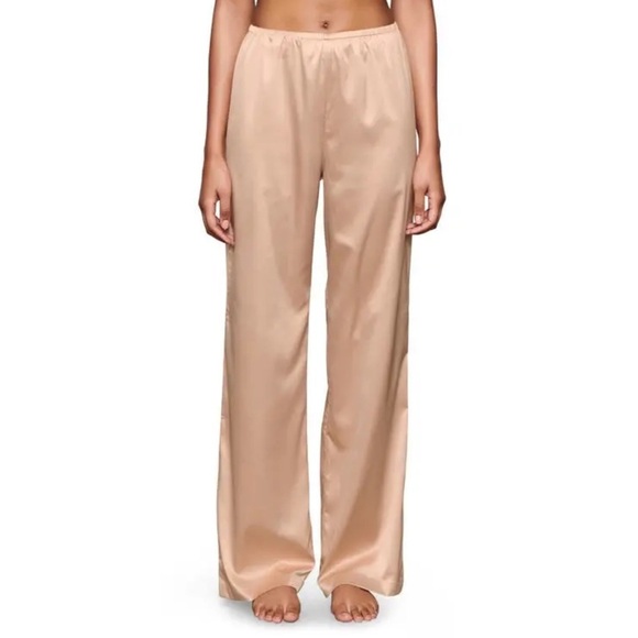 NWT SKIMS Shine Satin Lounge Pants 3X - Picture 1 of 4